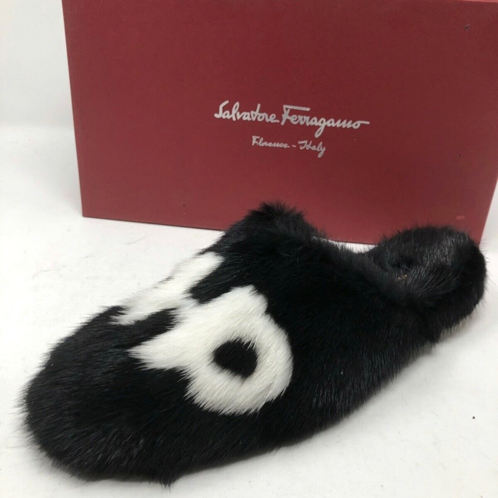 Salvatore Ferragamo Fur Shoes & Fur Jacket